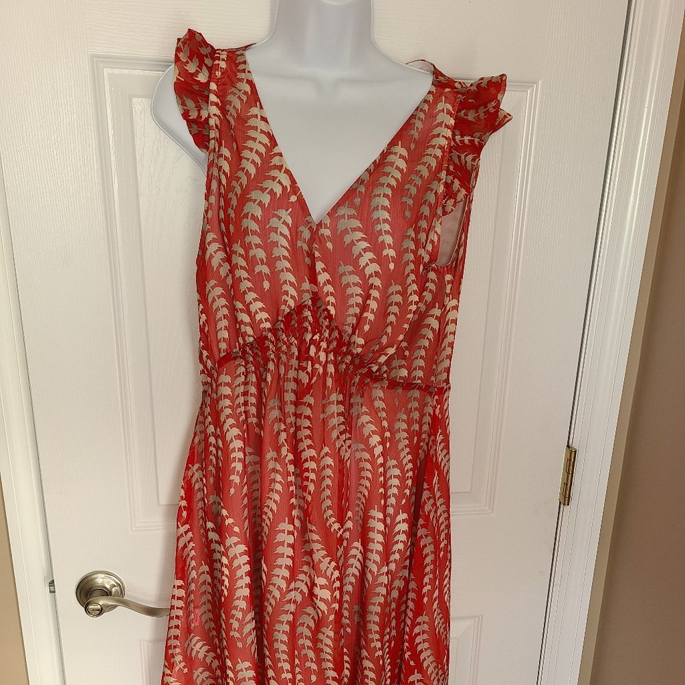 Blue Tassel Colorful Dress Sz M
